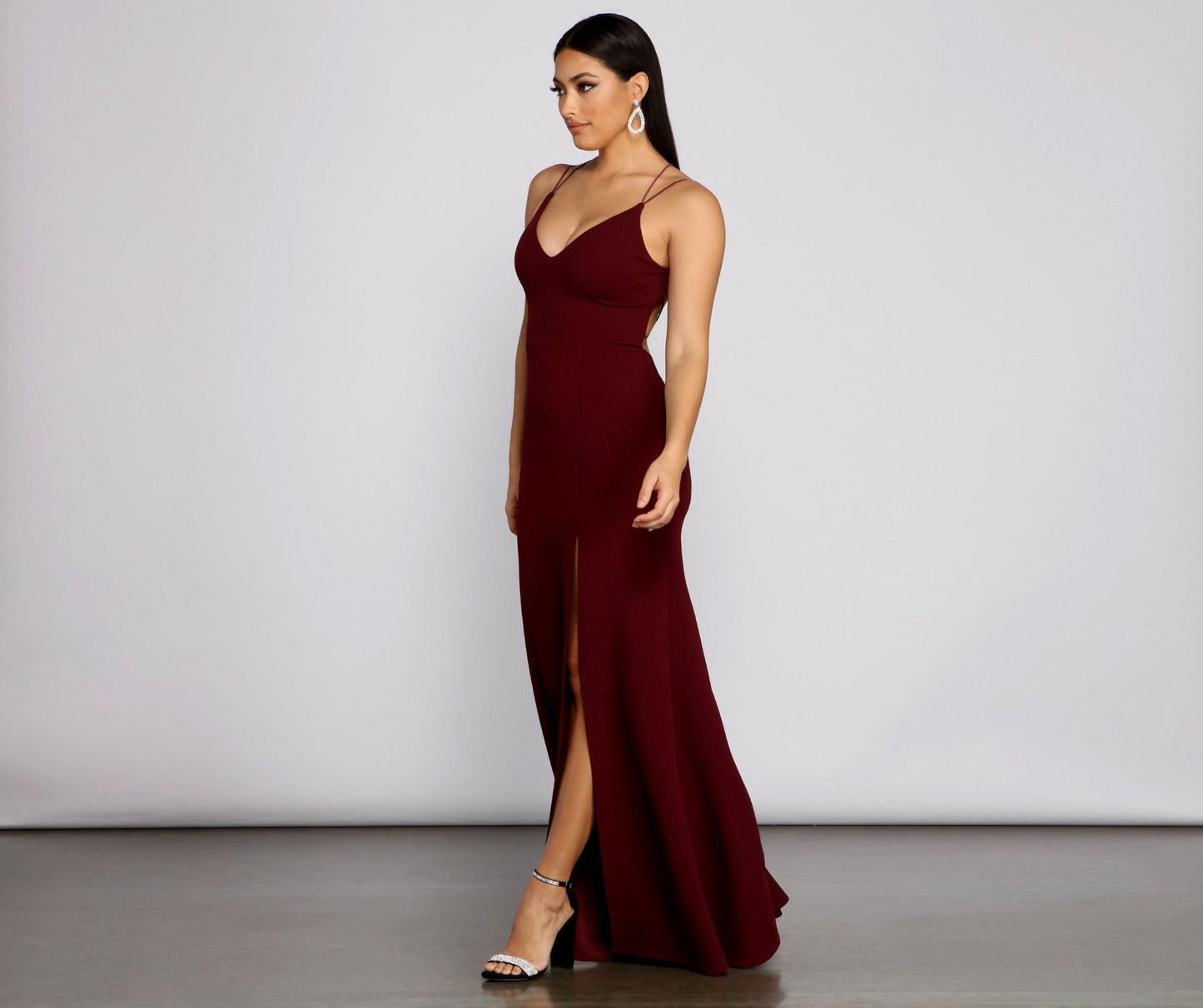 Chloe Lace-Up Back Formal Dress