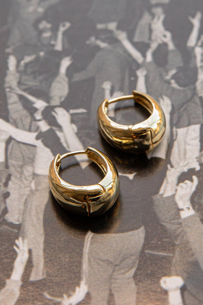 Helena Hoop Earrings Gold