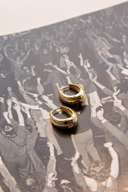 Helena Hoop Earrings Gold