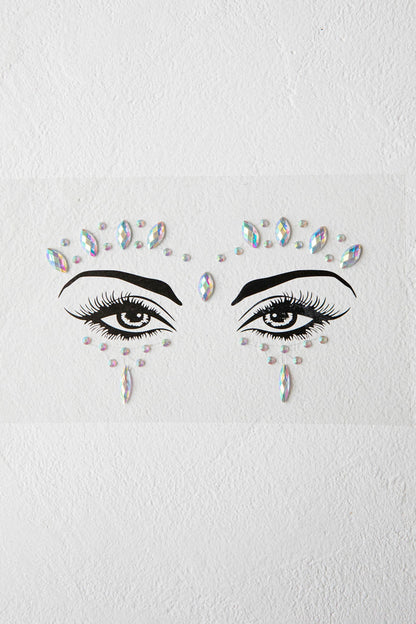 Electric Nights Face Jewels Multi C