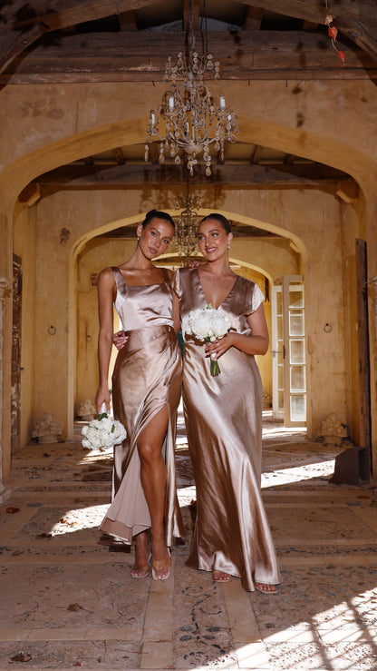 Alaria Maxi Dress - Gold