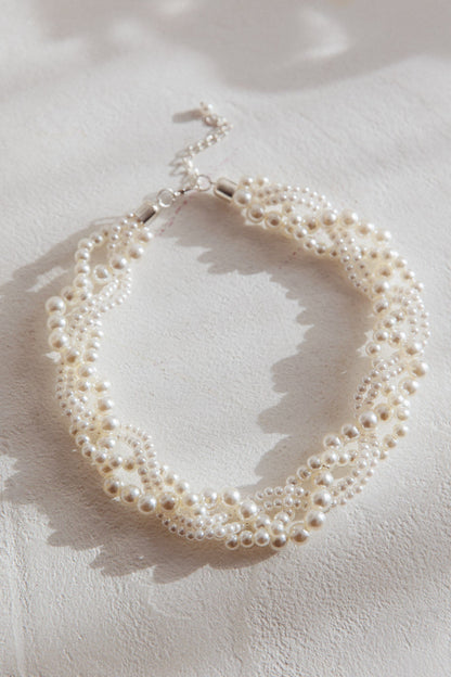 Your Smile Pearl Necklace Silver