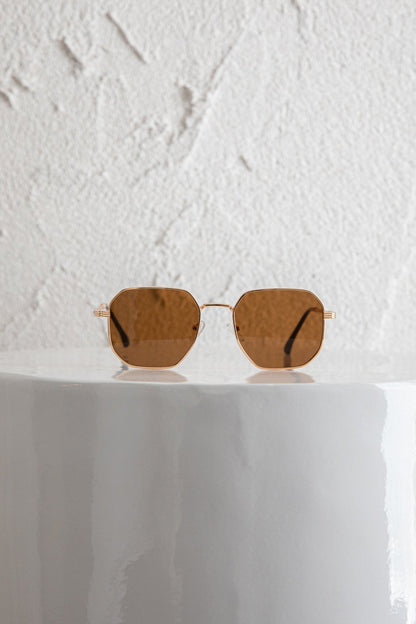 Sahara Aviator Sunglasses Tea