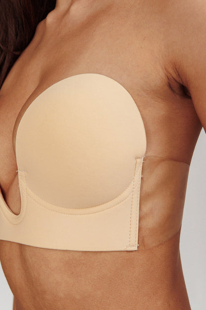 Orla U-Plunge Backless Adhesive Bra Nude