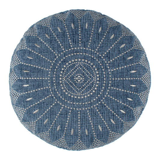 Levtex Home Adare Blue Round Pillow Decorative Pillows