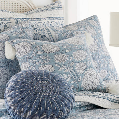 Levtex Home Adare Blue Tassel Pillow Decorative Pillows