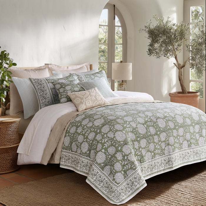Adare Sage Quilt Set