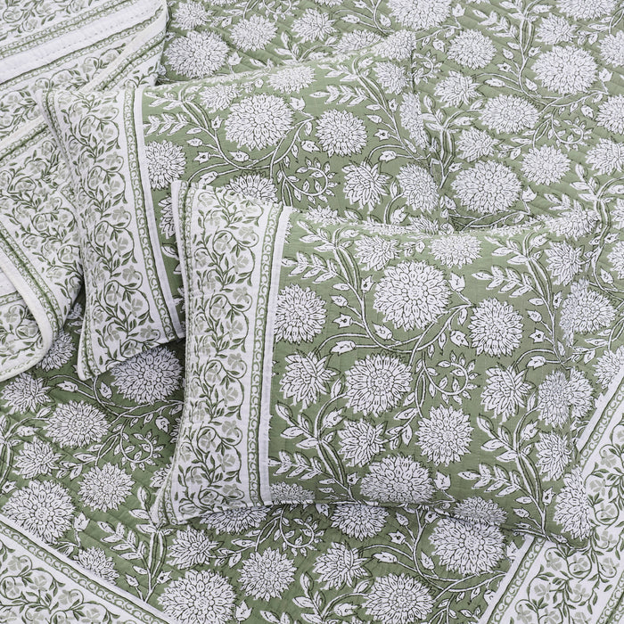 Adare Sage Quilt Set