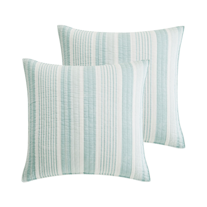 Levtex Home Aqua Breeze Euro Sham Set of 2 Euro Shams