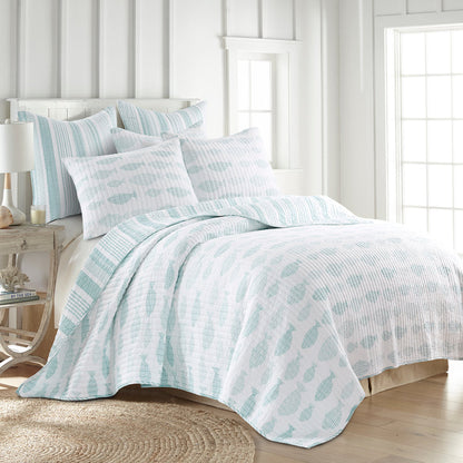 Levtex Home Aqua Breeze Euro Sham Set of 2 Euro Shams