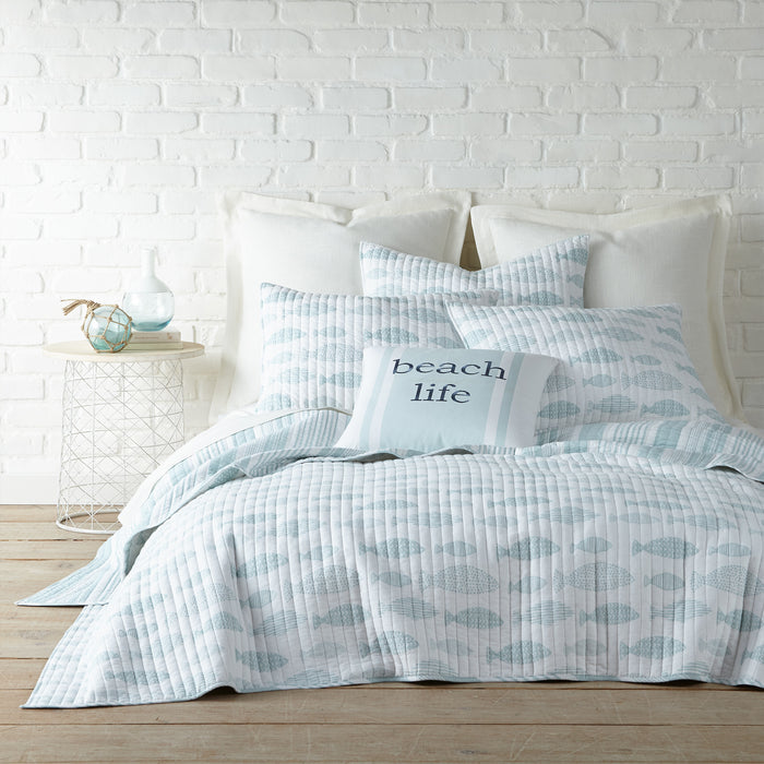 Levtex Home Aqua Breeze Euro Sham Set of 2 Euro Shams