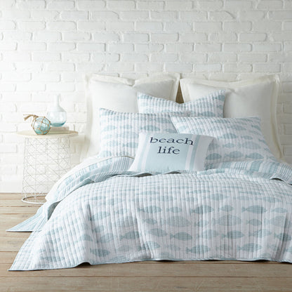 Levtex Home Aqua Breeze Euro Sham Set of 2 Euro Shams