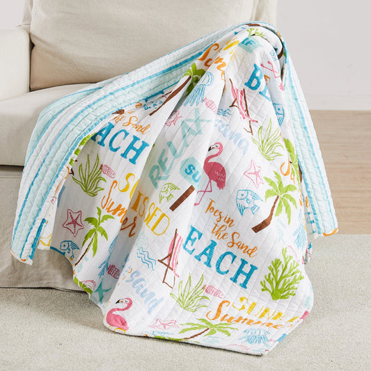 Levtex Home Beach Days Quilted Throw Throws