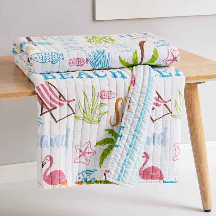 Levtex Home Beach Days Quilted Throw Throws