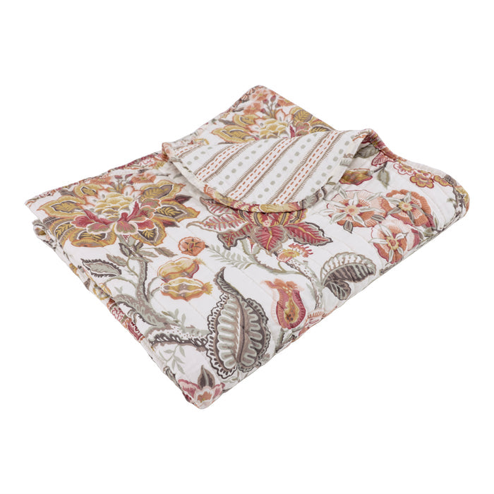 Blair Rust Quilted Throw