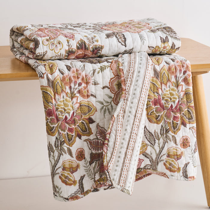Blair Rust Quilted Throw