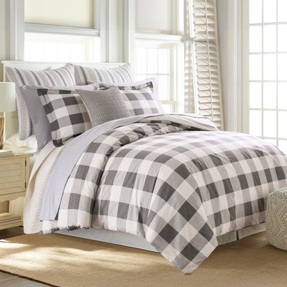 Camden Comforter Set featuring a reversible buffalo check design, adding classic style to any bedroom decor.
