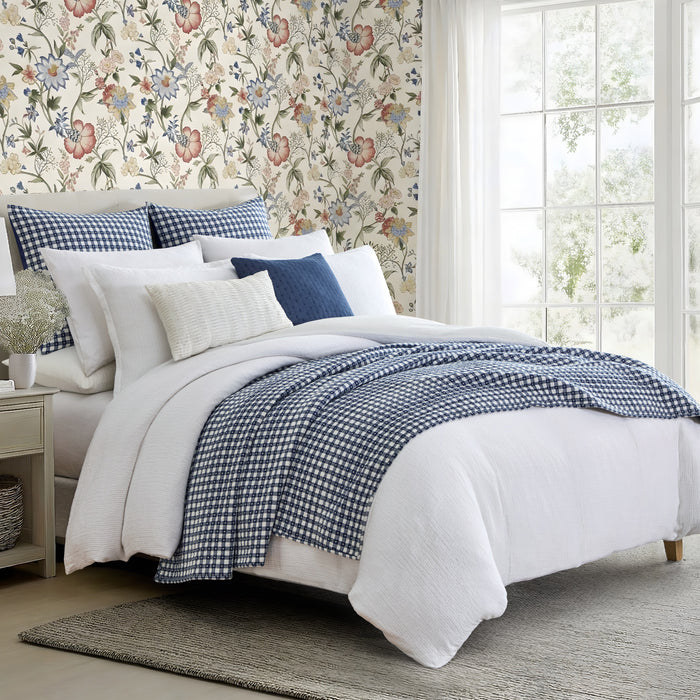Camden Gingham Stitch Quilt Set