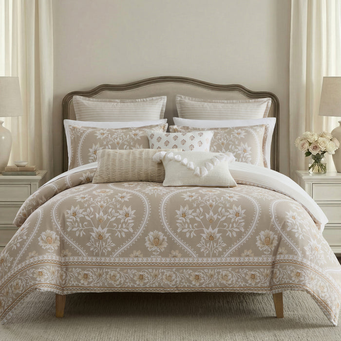 Camellia Neutral Comforter Set