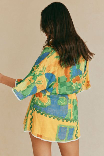 SAMPLE-Cascade Top - Morning Yellow