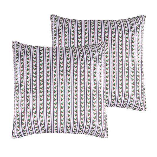 Christmas Cottage Euro Sham Set of 2