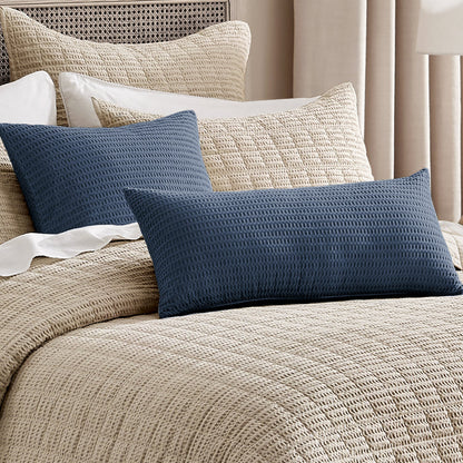 Cloud Waffle Square Pillow