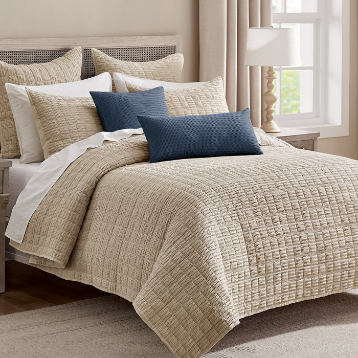 Cloud Waffle Square Pillow
