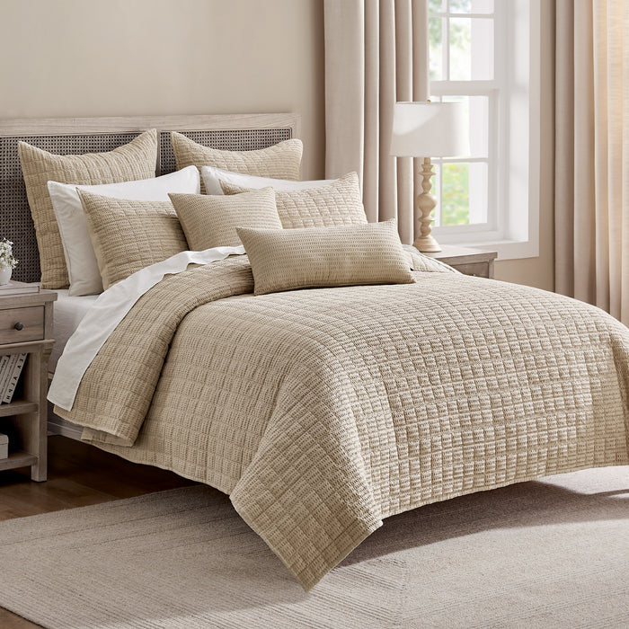 Cloud Waffle Square Pillow