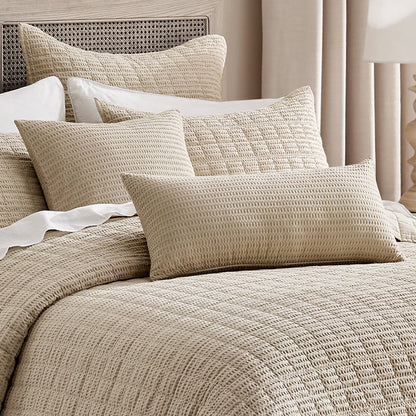 Cloud Waffle Square Pillow