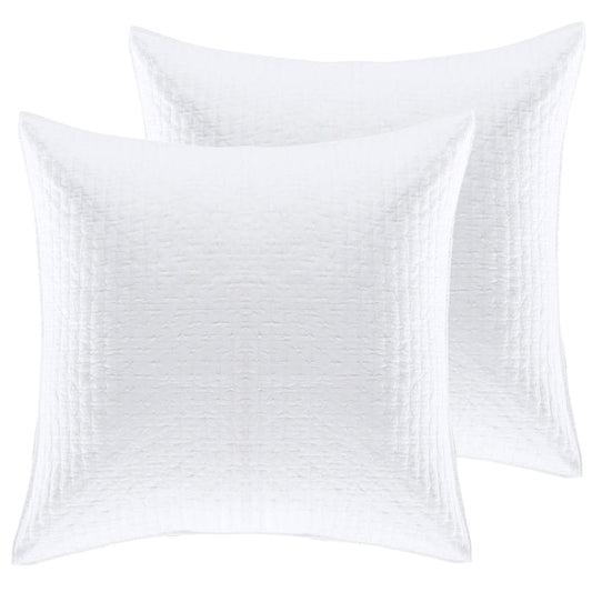 Levtex Home Cross Stitch Euro Sham Set of 2 Euro Shams