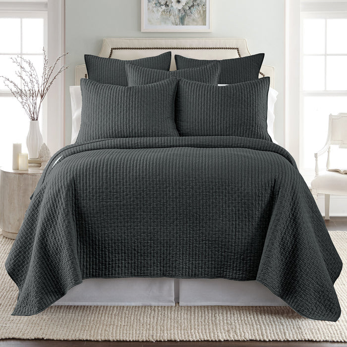 Levtex Home Cross Stitch Euro Sham Set of 2 Euro Shams
