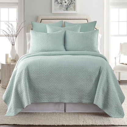 Levtex Home Cross Stitch Euro Sham Set of 2 Euro Shams