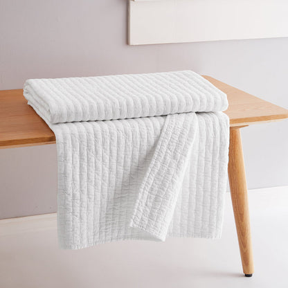 Levtex Home Cross Stitch Quilted Throw Throws