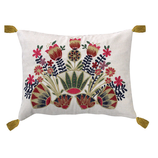 Levtex Home Delissa Velvet Multi Embroidered pillow Decorative Pillows