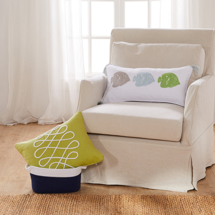 Levtex Home Deva Beach Fishes Pillow Decorative Pillows