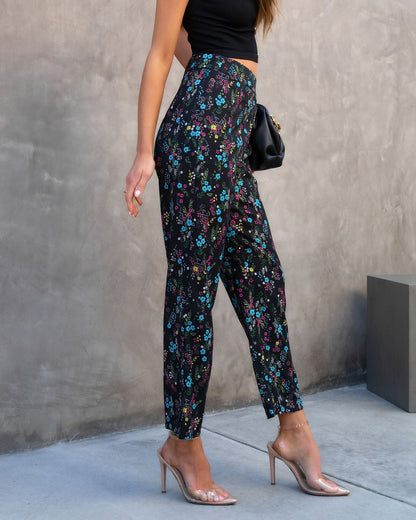 Dolce Life Floral High Rise Pants