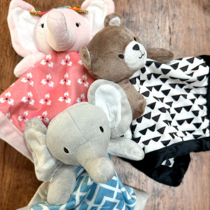 Levtex Home Elephant Plush Security Blanket - Pink Security Blankets