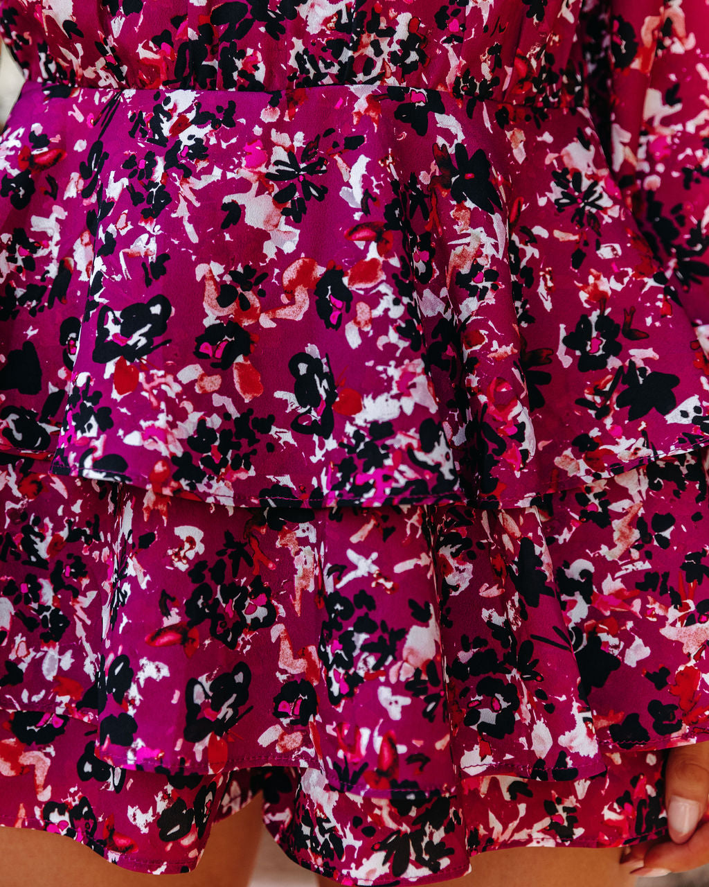 Enchanting Printed Ruffle Romper
