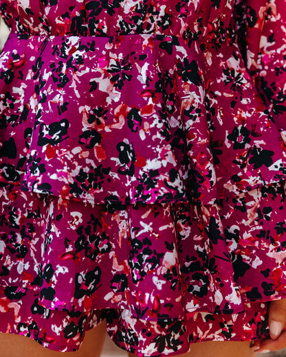 Enchanting Printed Ruffle Romper