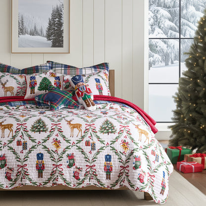 Levtex Home Festive Nutcrackers Quilt Set Quilts