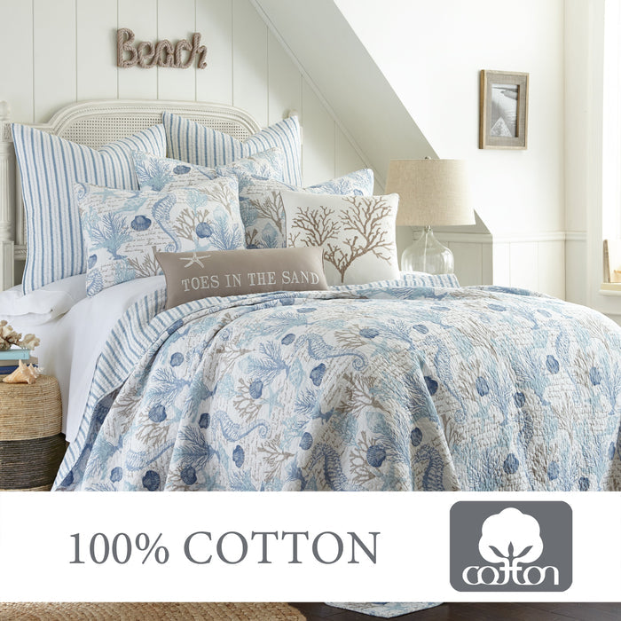 Levtex Home Galapagos Blue Quilt Set Quilts