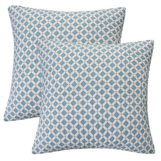 Levtex Home Grey Palladium Euro Shams Set of 2 Euro Shams