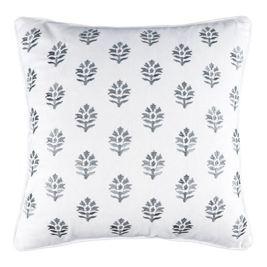 Helena Chambray Medallion Pillow 18x18