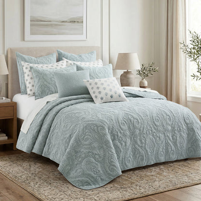 Helena Chambray Medallion Pillow 18x18