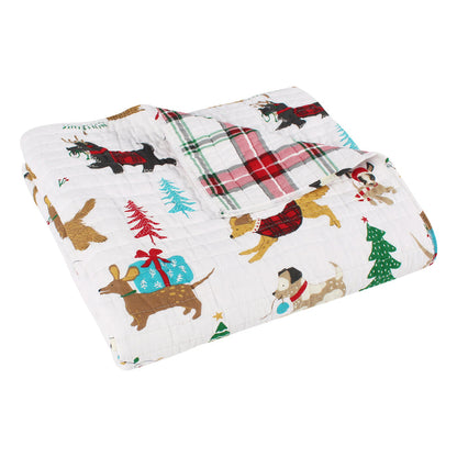 Levtex Home Jingle Paws Quilted Throw Throws
