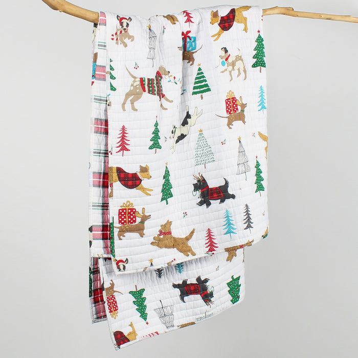 Levtex Home Jingle Paws Quilted Throw Throws