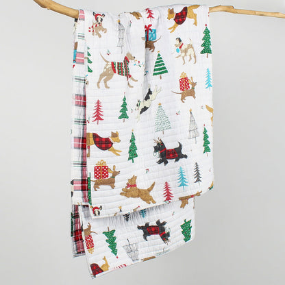 Levtex Home Jingle Paws Quilted Throw Throws