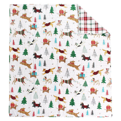 Levtex Home Jingle Paws Quilted Throw Throws