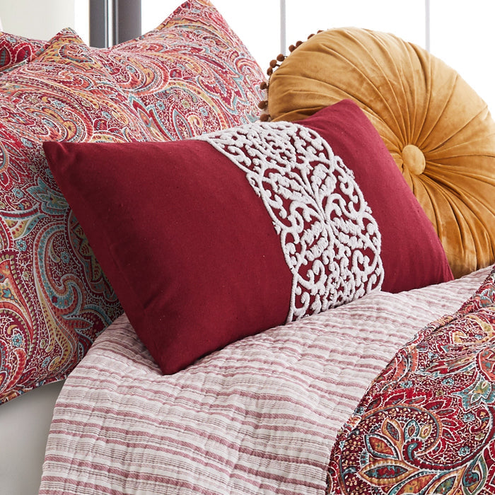 Levtex Home Kimpton Embroidered Filigree Pillow Decorative Pillows