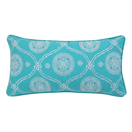 Levtex Home Mackenzie Teal Embroidered Pillow Decorative Pillows